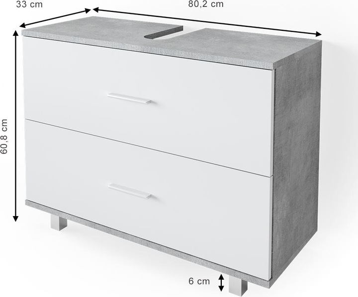 Actual product image Vicco Ilias (80 x 33 x 61 cm)