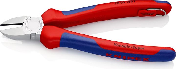 Actual product image Primium PRIM 7005180TBK Knipex side cutters with safety eyelet (180 mm)