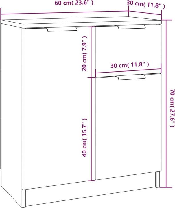 Image du produit vidaXL Emory (60 x 60 x 70 cm)