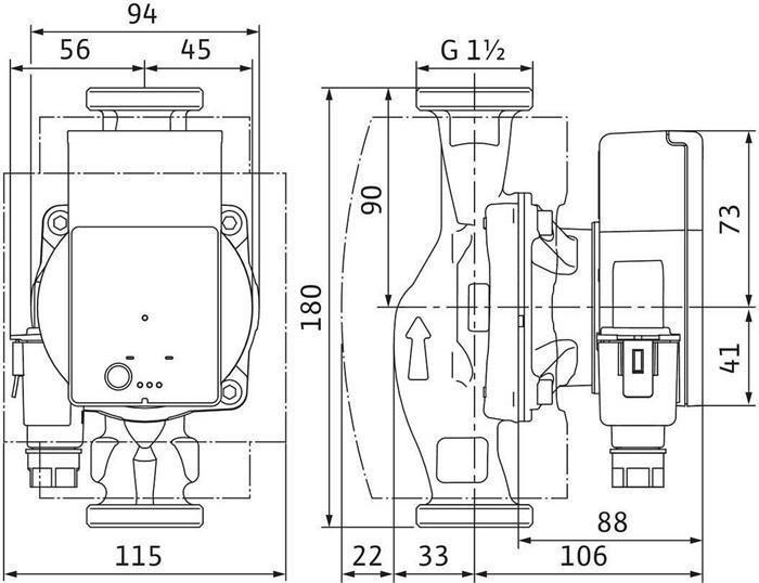 Actual product image Wilo Heizungspumpe Atmos PICO plus (Domestic water pump)
