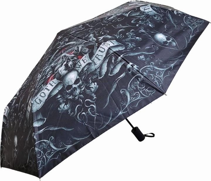 Spiral In Goth We Trust Faltbarer Regenschirm