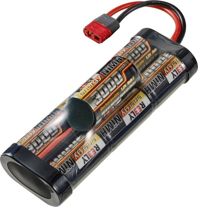 Reely Modellbau-Akkupack (NiMh) 8.4 V 3000 mAh Zellen-Zahl: 7 Sub-C Hump T-Ste (8.40 V, 3000 mAh)