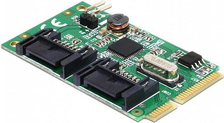 Actual product image Delock Mini PCIexpress > 2 Port SATA-3