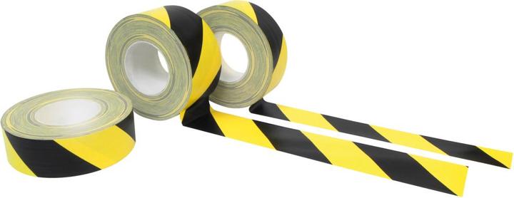 Produktbild Dancop Bodenmarkierungsband VE 5 gelb schwarz Breite 50mm Stärke 0,2mm (50 mm)
