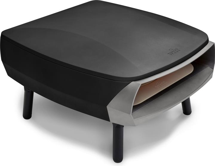 Produktbild ETNA Rotante ZWART - pizza oven met draaiende steen - gas - 500 graden in 15 minuten (Pizzaofen Gas)