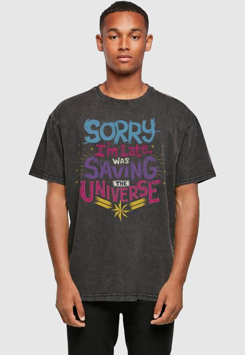 Produktbild Absolute Cult Marvel - Saving Universe Acid Washed Oversize Tee - 115449 (XXL)