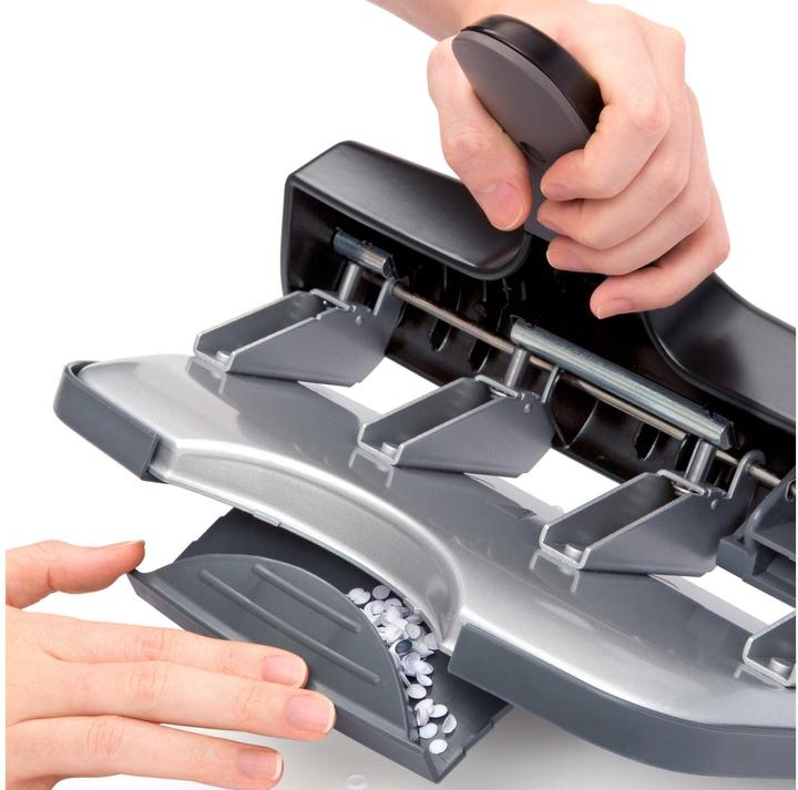 Produktbild Rapesco 1293 ALU 40 Hochleistung 4-fach Locher (bis zu 40 Blatt) Schwarz