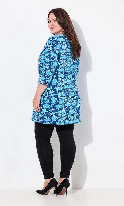Produktbild Ulla Popken Longshirt, Biesen, A-Linie, V-Ausschnitt, 3/4-Arm (42, 44)