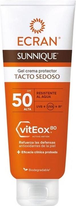 Ecran SUNNIQUE gel crema tacto seda SPF50 250 ml (Sonnencreme, SPF 50, 250 ml)