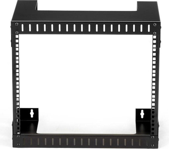 Produktbild StarTech 8HE 19 Zoll Open Frame Geräte Rack Wandmontagefähig - 30cm Tief - Wall Mount Rack aus Stahl (8 HE, 19 Zoll Rack)