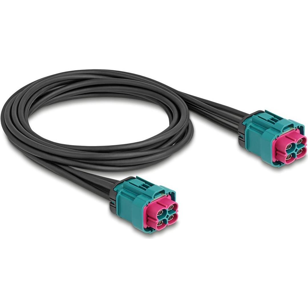 Delock Kabel HDMTD Z quad Buchse zu HDMTD Z quad Buchse 1 m (1 m, HDMI), Video Kabel