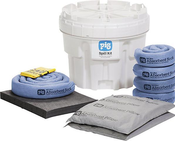 Actual product image Pig Emergency kit in a 76 l safety drum, universal version, absorbs 46 l. (1 pcs.)