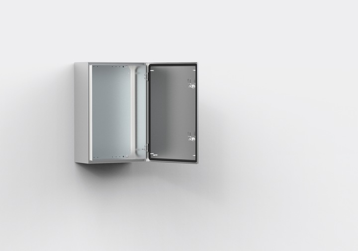 Immagine prodotto nVent Hoffman ELDON Vaegskab, 400x300x150, Skab 1-dørs, med montageplade, AISI 304, IP66