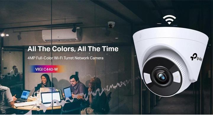 Produktbild TP-Link VIGI C440(2.8MM) - Revolverkamera, 4MP, 2.8mm, Voll-Farbe (2560 x 1440 Pixels)