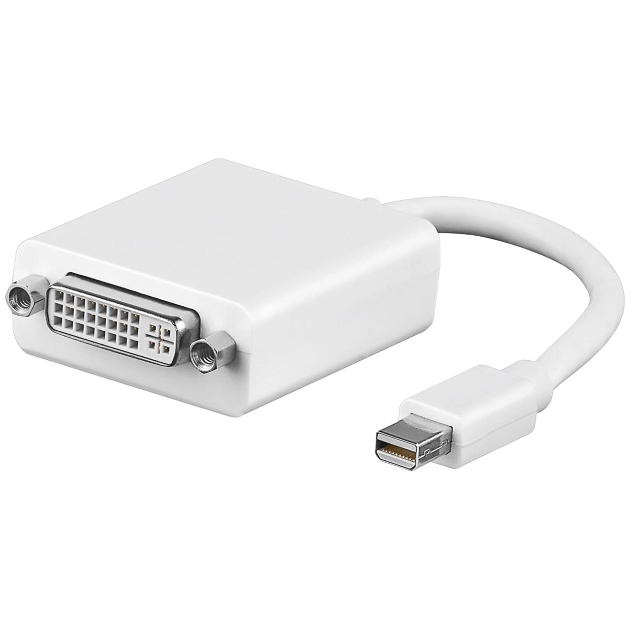 M-Cab DisplayPort-Adapter (DVI, 10 cm), Data + Video Adapter, Weiss