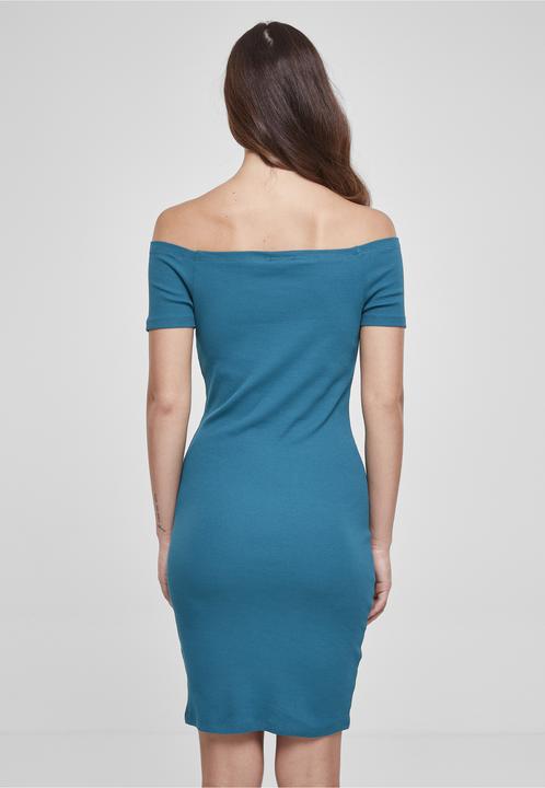 Produktbild Urban Classics Geripptes Kleid mit freien Schultern Damen (S)