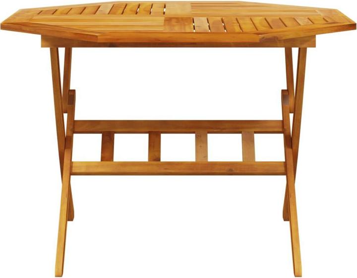 Actual product image vidaXL Gartentisch Klappbar Ø110 x 75 cm Akazie (110 cm)