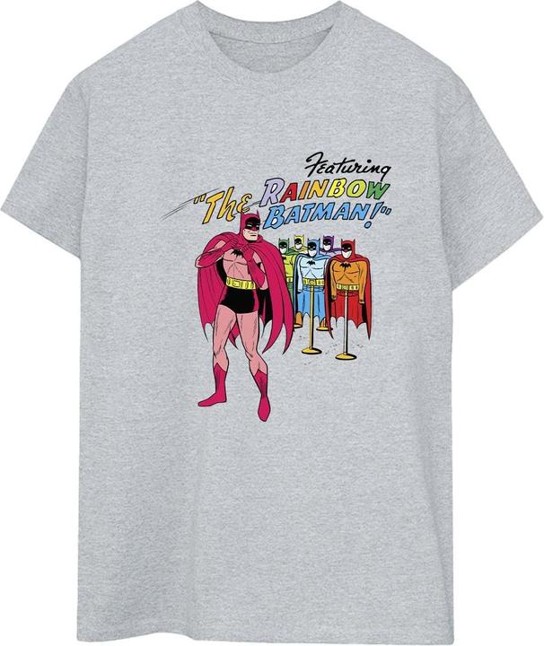 Produktbild Batman Comic Cover Regenbogen Batman Baumwolle Boyfriend TShirt (S)