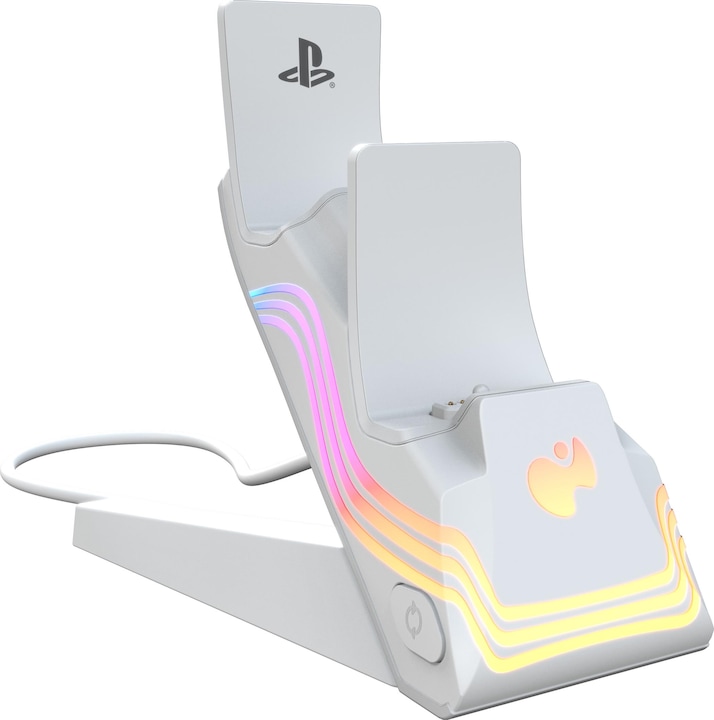 Produktbild PDP Ladestation 2 Controller Afterglow Wave weiss PS5 (PS5)