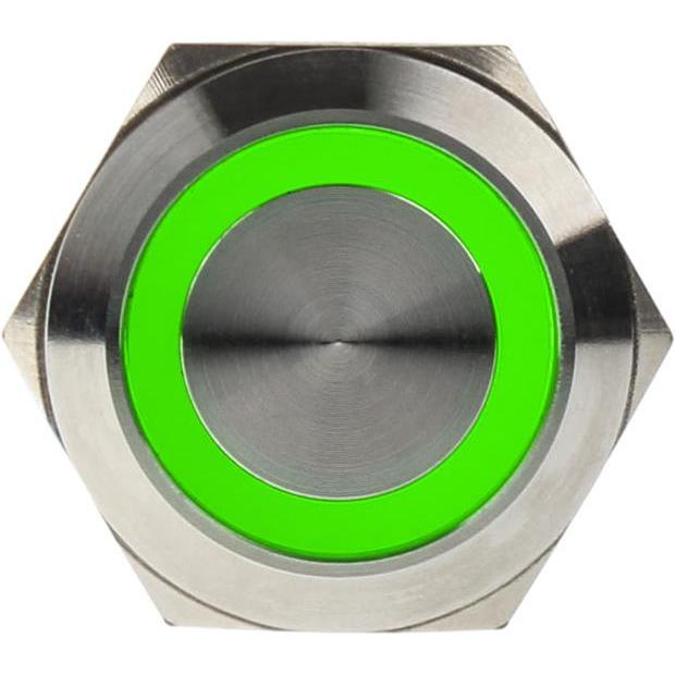 Thumbnail - DimasTech Vandalismustaster 22mm, Taster + Schalter, Silber