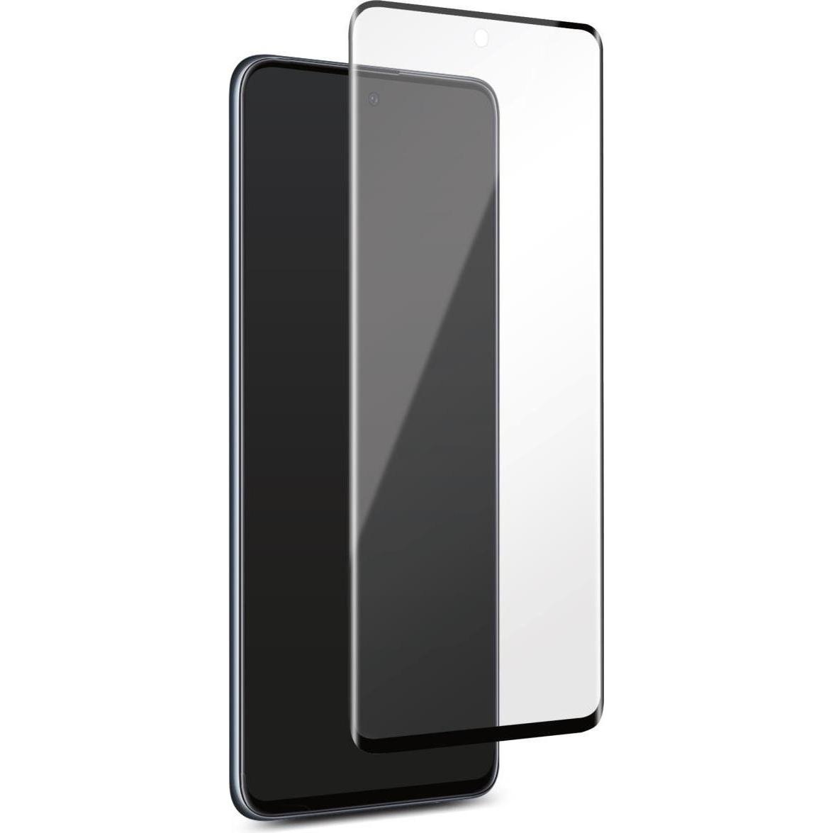 Puro Frame Tempered Glass - universelles Panzerglas für Samsung Galaxy A51 Display (schwarzer Rahmen (1 Stück, Samsung G...