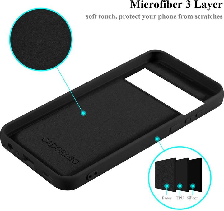 Actual product image Cadorabo Case for Google PIXEL 8 Pro TPU in liquid protection silicone design (Google Pixel 8 Pro)