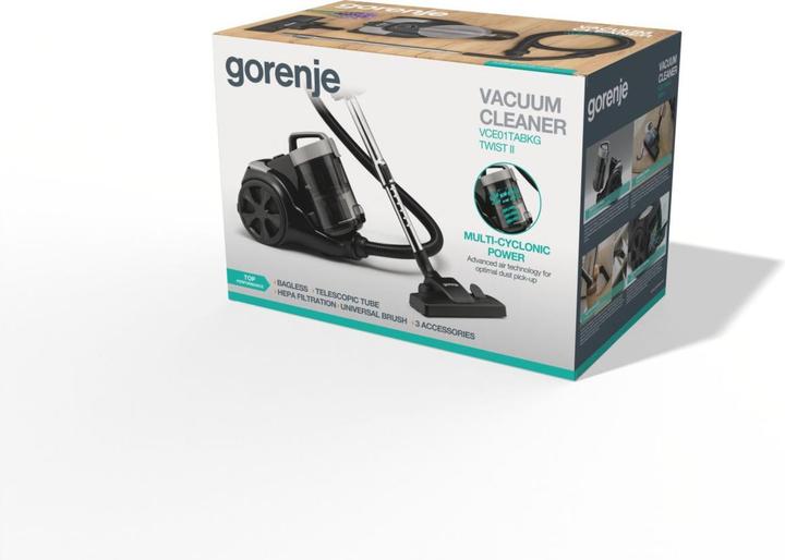 Actual product image Gorenje VCE01TABKG Vacuum cleaner without bag