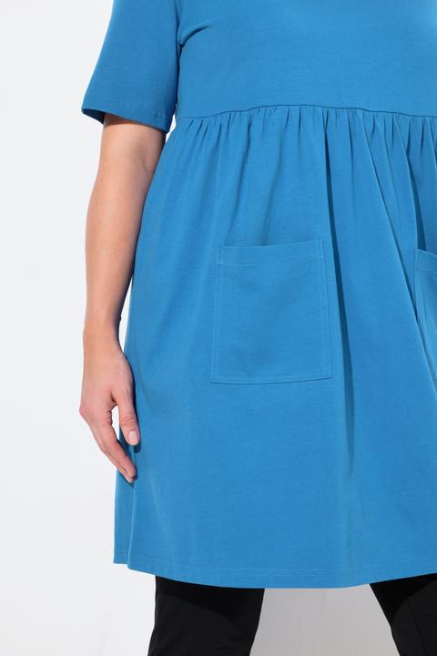 Immagine prodotto Ulla Popken Maglia dal taglio lungo e svasato con cucitura impero, scollo a V e mezze maniche (58)