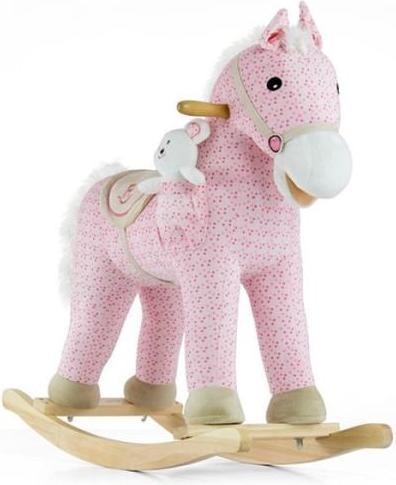 Mally Cheval à bascule Pony rose