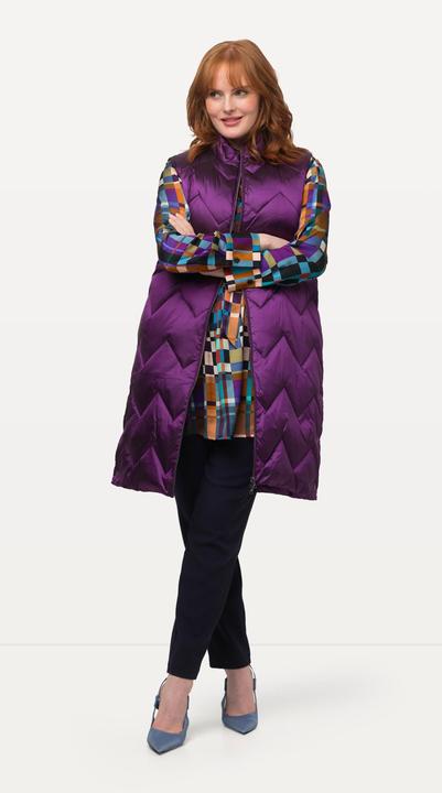 Actual product image Ulla Popken Iridescent Quilted Vest (46, 48)