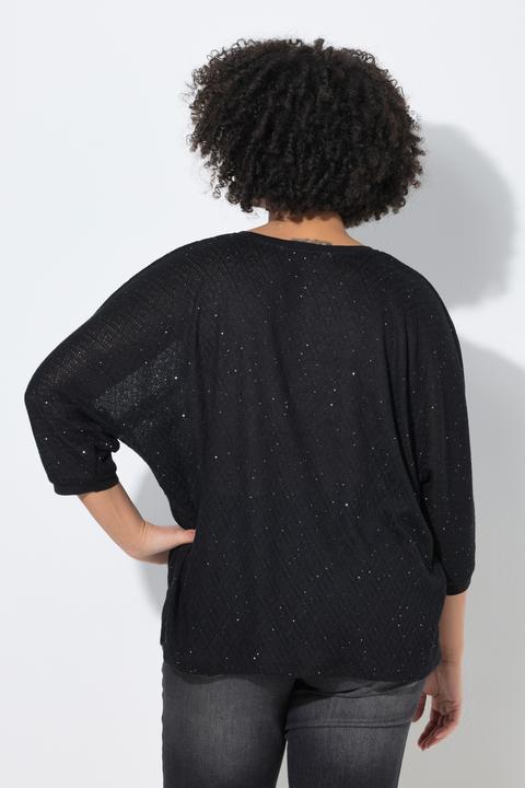 Produktbild Angel of Style Pullover, Loose Fit, Lochstrick, Fledermaus-halbarm (54, 56)