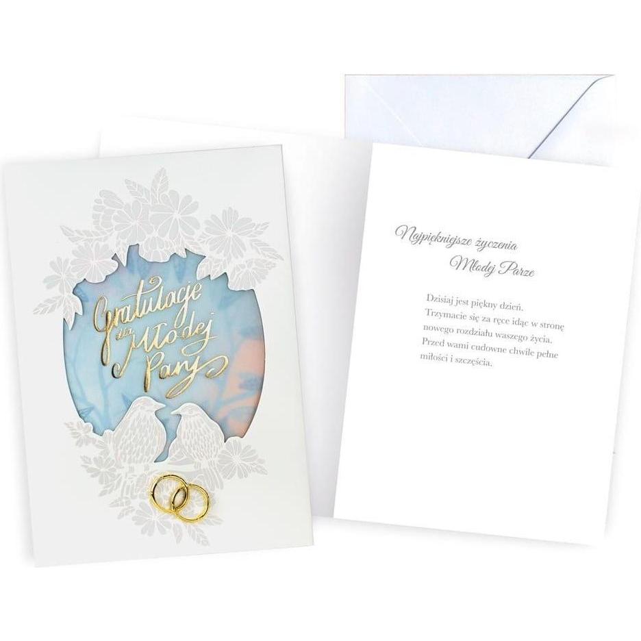 Kukartka, Biglietto di auguri + Carta da lettere, Karte B6 Hochzeit (1 pz.)