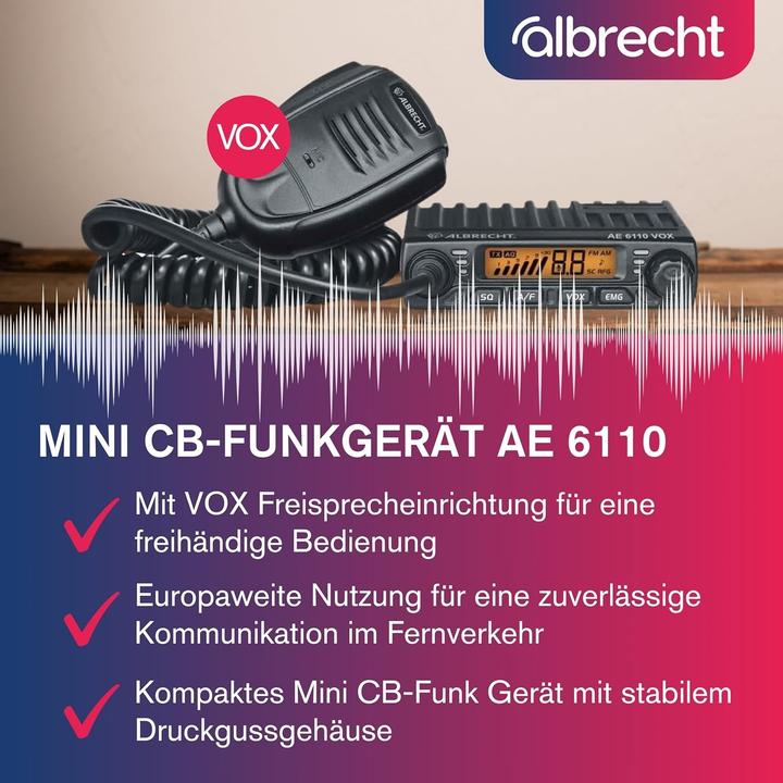 Produktbild Albrecht AE 6110 VOX (20 km)