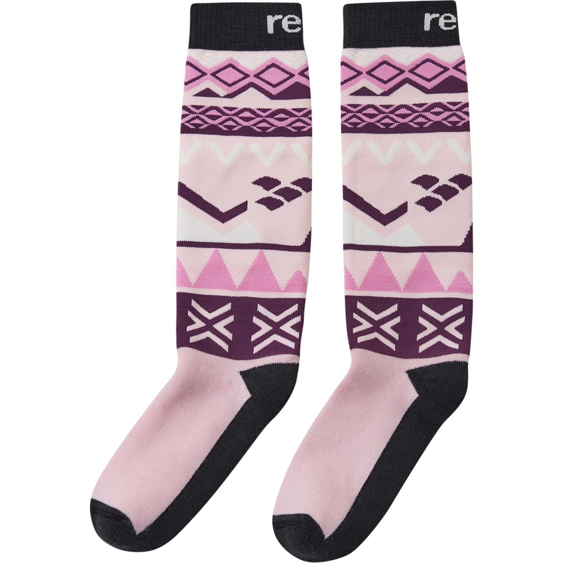 Thumbnail - Reima, Unisex, Sportsocken, Kinder Skisocken Suksee Pale (38 - 41), Rosa