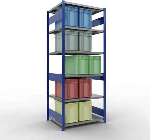 Actual product image Schulte Lagertechnik MULTIplus330 basic racking system with length ledgers