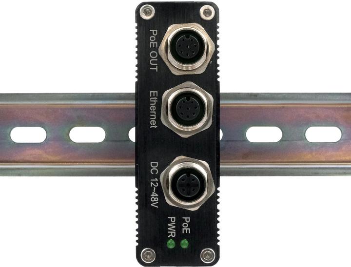 Actual product image Exsys Industrial PoE+ Gigabit Injektor EN50155 (802.3af (PoE), 802.3at (PoE+), 30 W)