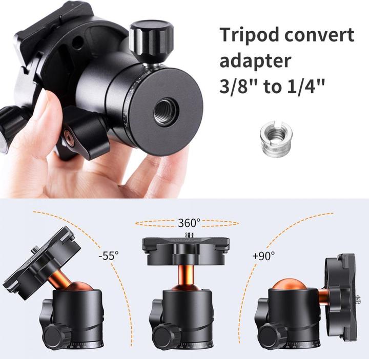 Actual product image K&F Concept Ballhead KF31.029V3 (Spherical head)