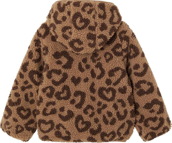 Immagine prodotto Vertbaudet Mädchen Teddyfleece-Jacke mit Kapuze und Leopardenmuster (110)