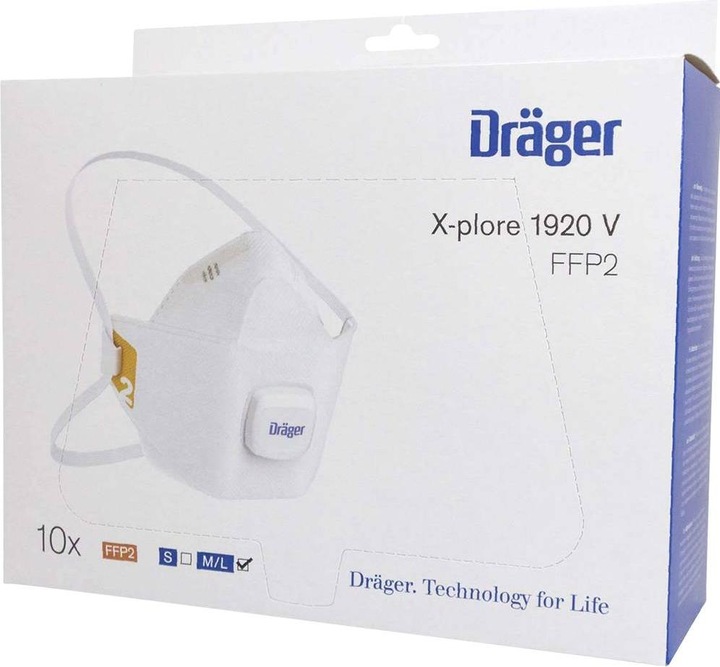 Produktbild L+D Feinstaubmaske X-plore® 1920V, FFP2 NR D mit Ausatemventil (FFP2, 10 x)
