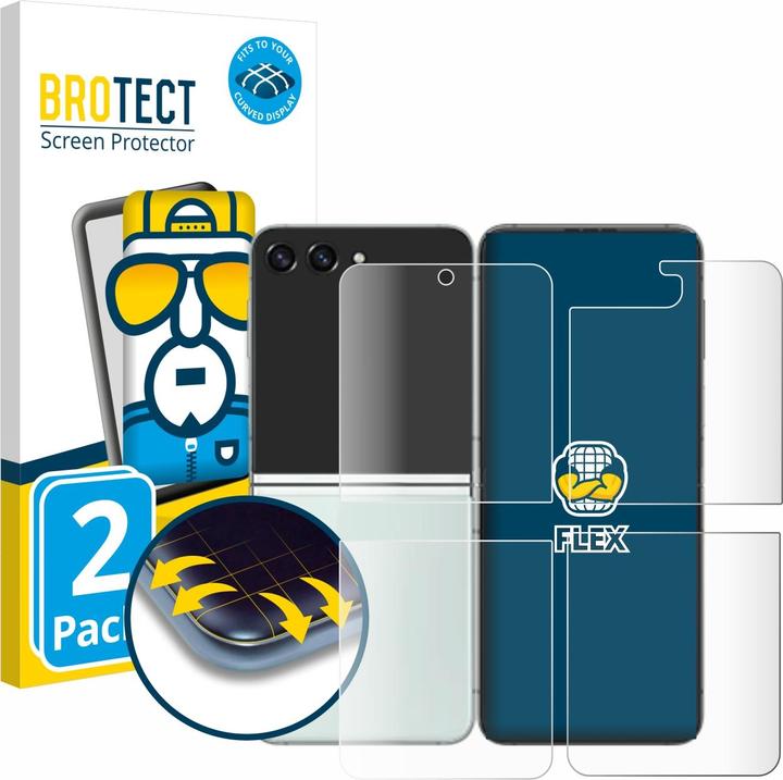 Actual product image BROTECT Full-Cover Protector (2 Piece, Samsung Galaxy Z Flip 5G)