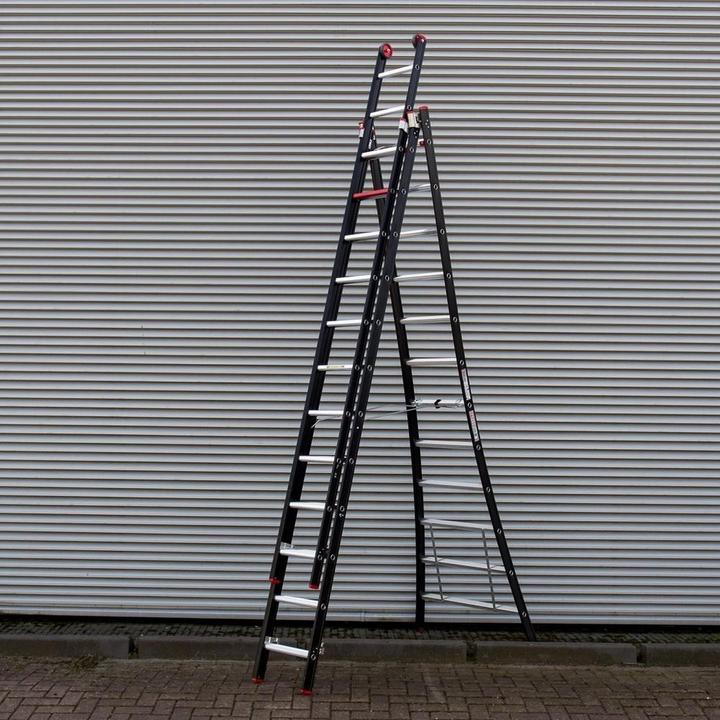 Image du produit Altrex Échelle transformable NEVADA, 3 éléments, noir, 3 x 12 échelons. (Échelle multifonction, 216 cm)