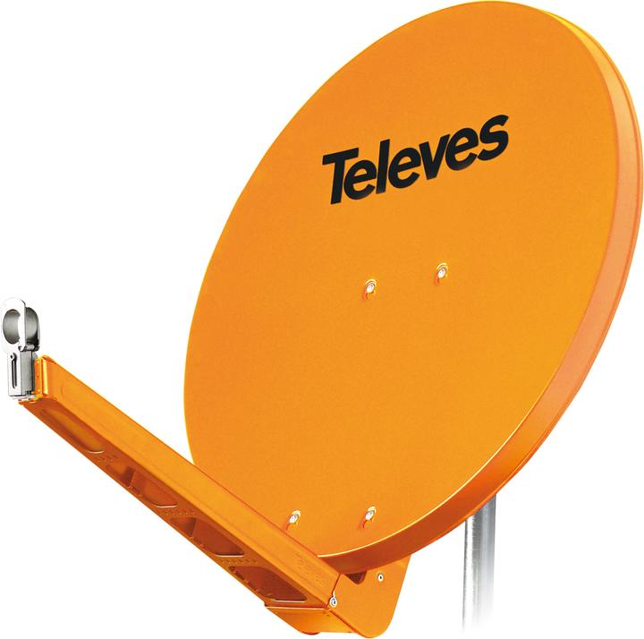 Image du produit Televes QSD85-O - 10,7 - 12,75 GHz - 39,5 dBi - 10 - 80° - orange - aluminium - 850 mm (Antenne parabolique, 39.50 dB, UKW / MW / LW)