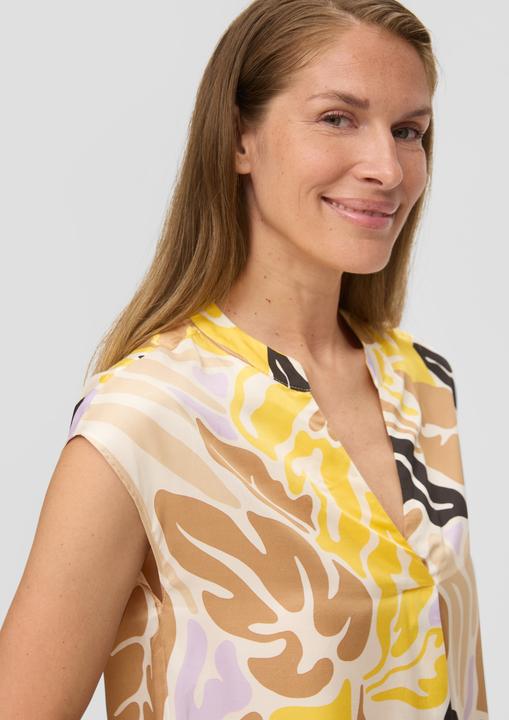 Actual product image S.Oliver Bluse Satinbluse ohne Ärmel (38)