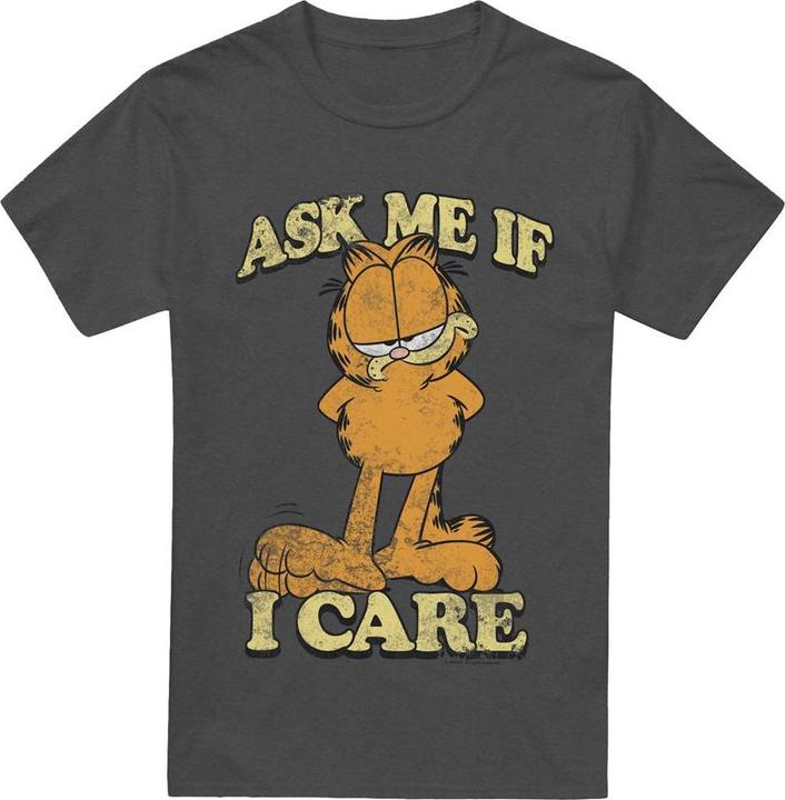 Actual product image Garfield Unisex Adult Ask Me T-Shirt (M)