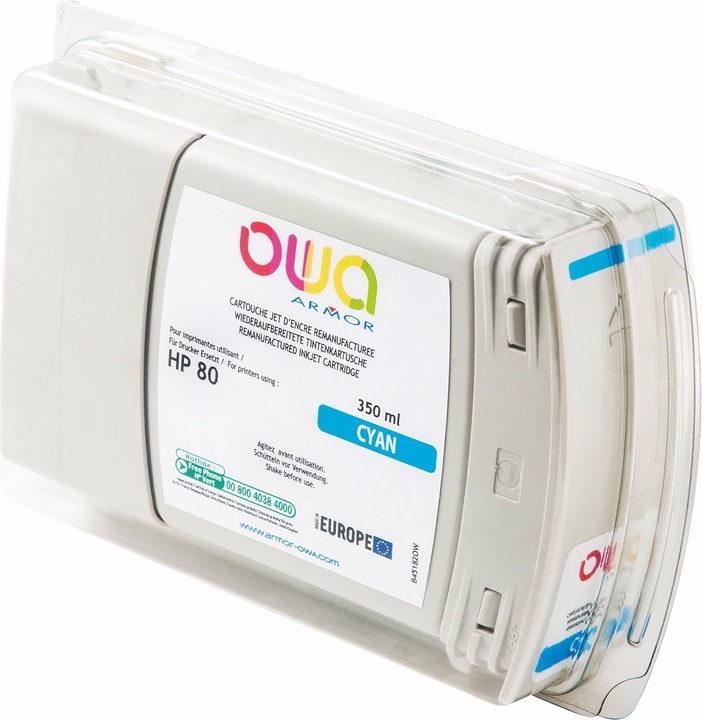 Produktbild Armor OWA OWA - 350 ml - Cyan - kompatibel - wiederaufbereitet - Tintenpatrone (Alternativ (C)
