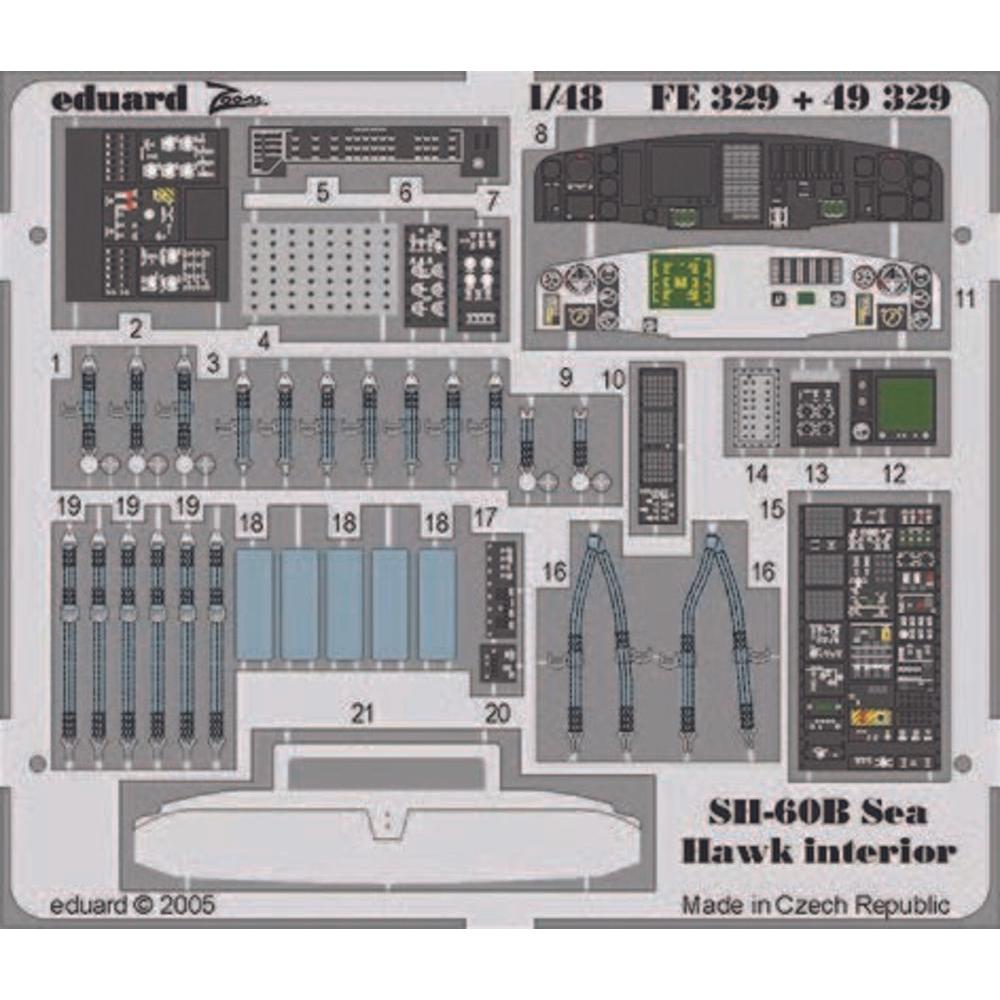 Eduard SH-60B Sea Hawk interior