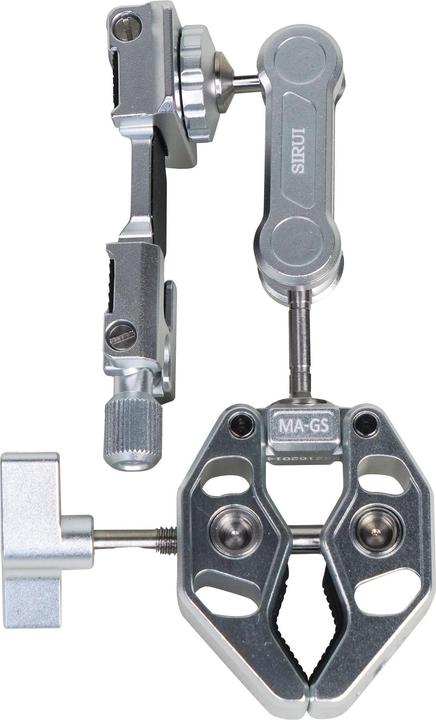 Actual product image Sirui MA-GS Crap Clamp with Magic Arm and Smartphone Holder Silver (Stand clamp)