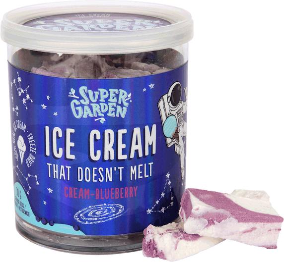Image du produit Super Garden Glace lyophilisée à la crème et aux myrtilles (30 g)