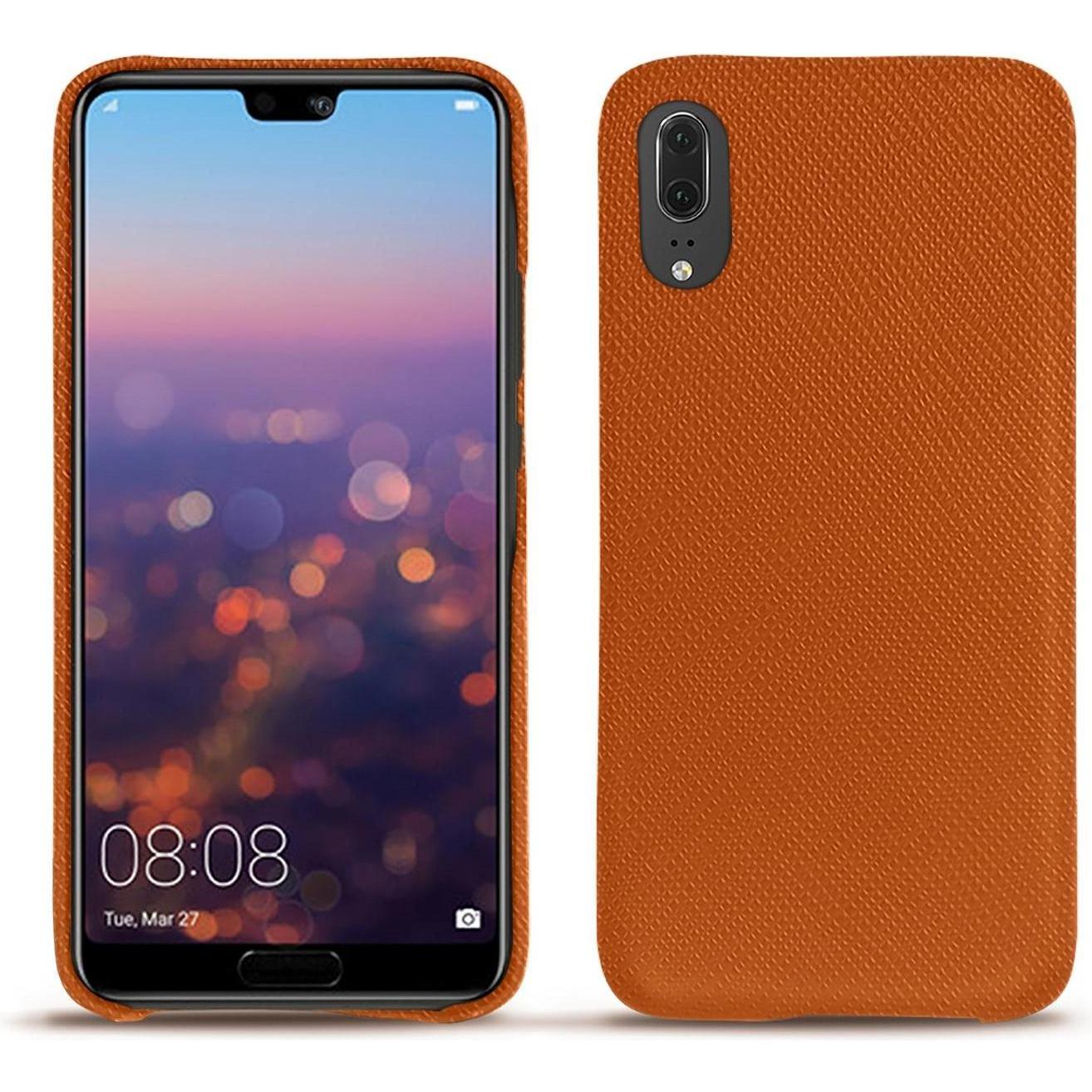 Thumbnail - Noreve Lederschutzhülle (Huawei P20), Smartphone Hülle, Orange