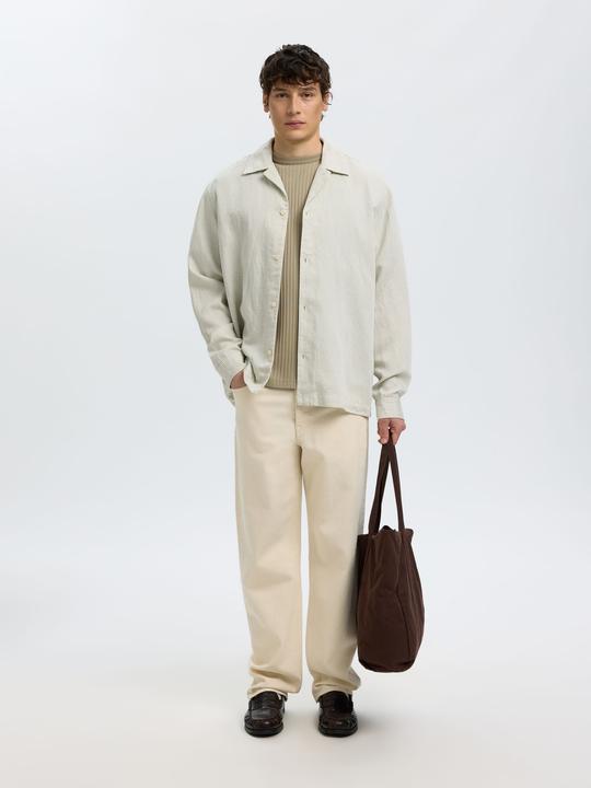 Produktbild Selected Geripptes Relaxed Fit T-Shirt (M)